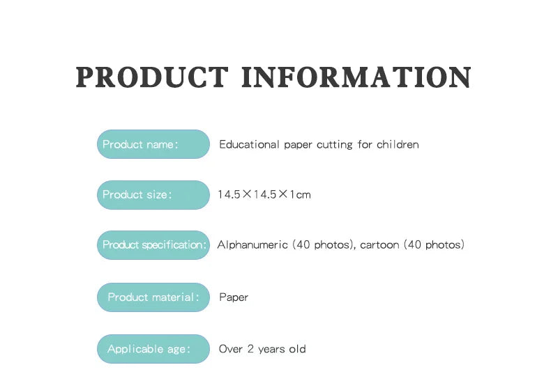 Kids Animal Origami Paper Cutting Book