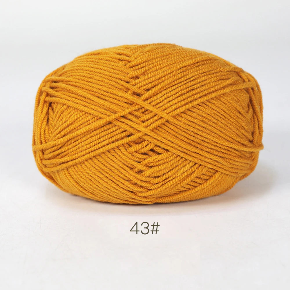 50g Soft Milk Cotton Yarn – Hand Knitting & Crochet Thread