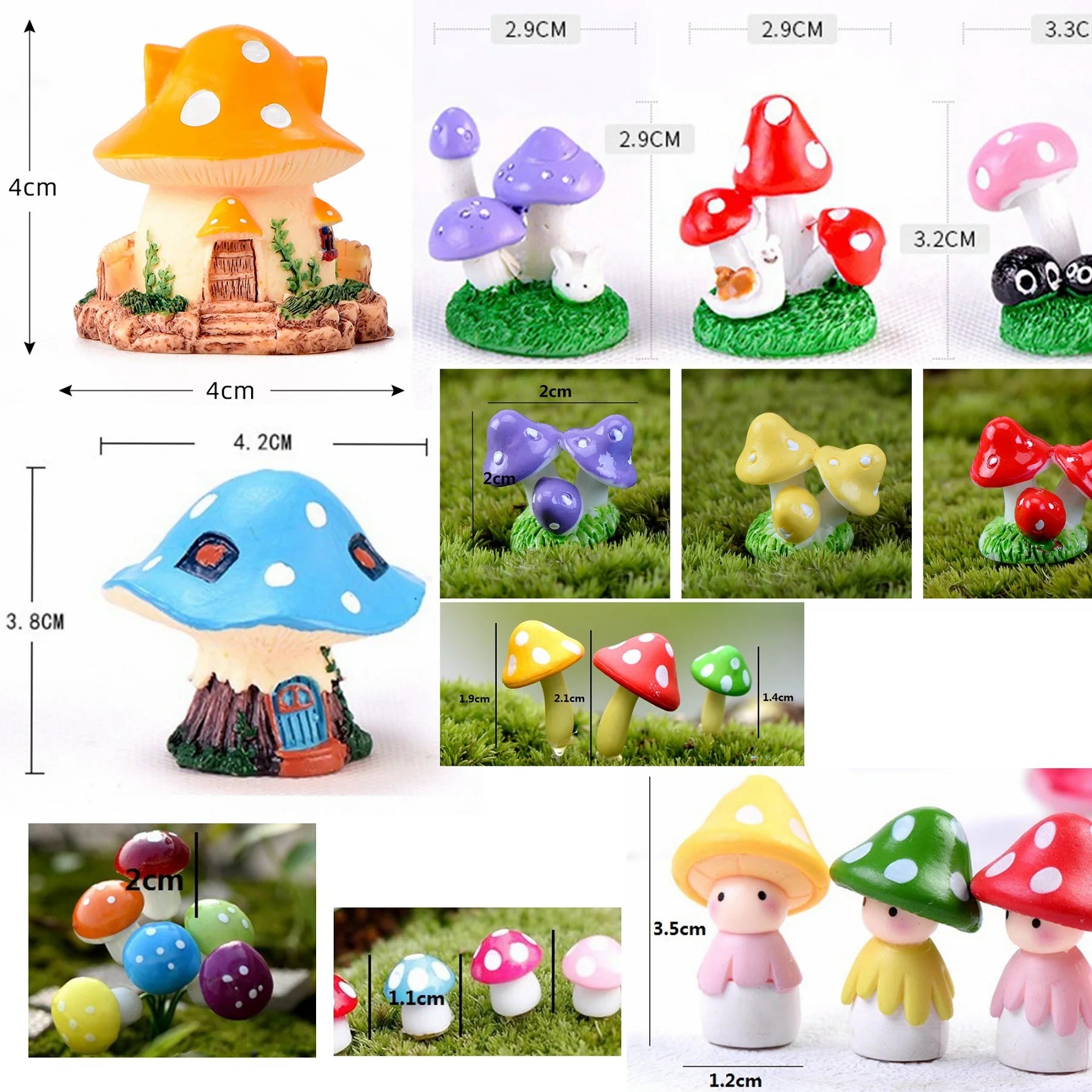 Miniature Fairy Garden Accessories – DIY Figurines for Pot & Landscape Décor
