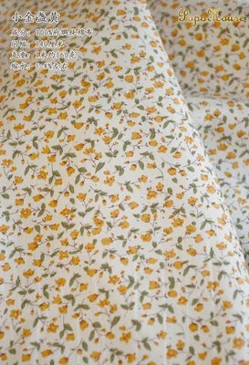 Blue White Porcelain Rose Cotton Poplin Fabric 140x50cm