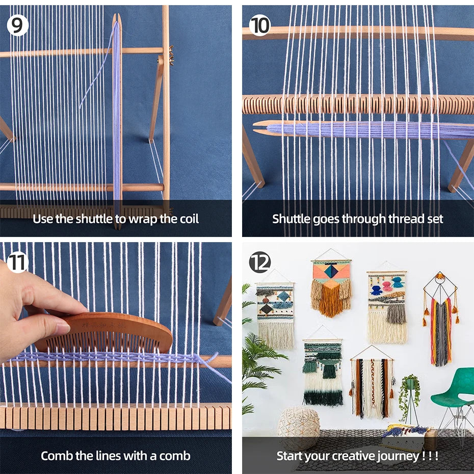 Wooden DIY Weaving Loom Frame Tool