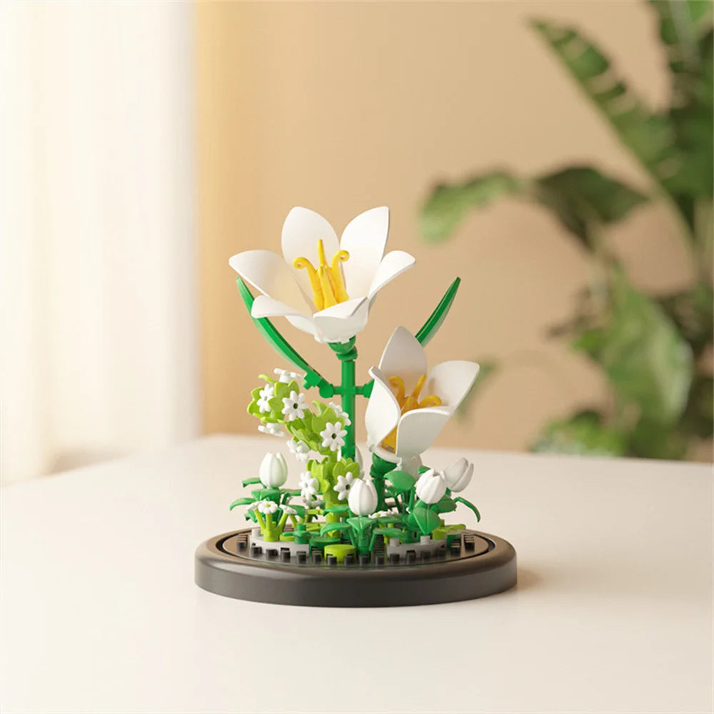 Eternal Flower Bonsai Micro Building Blocks Model