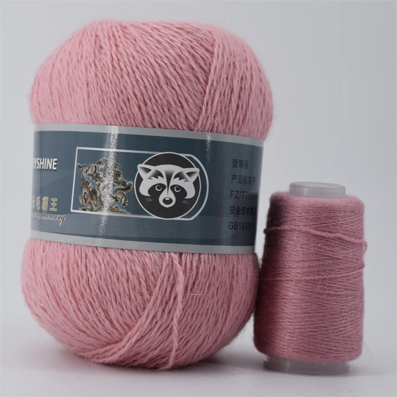 5 Pcs Cashmere Mink Fur Yarn for Hand Knitting  Long Plush Wool Crochet Knitting Yarn for Fall Winter Luxury Needlework Diy Knit