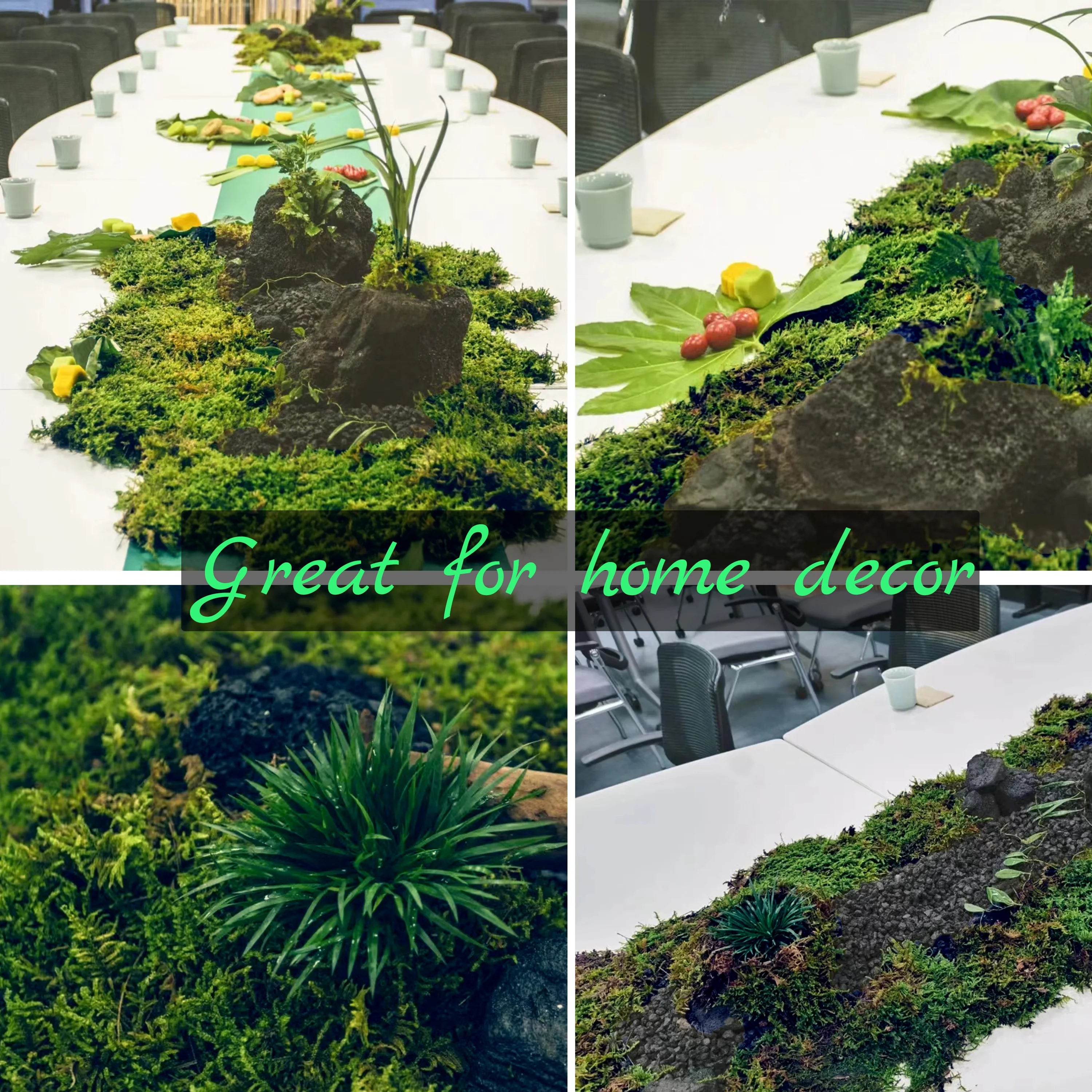 Artificial Green Moss for Plant Decor and Craft