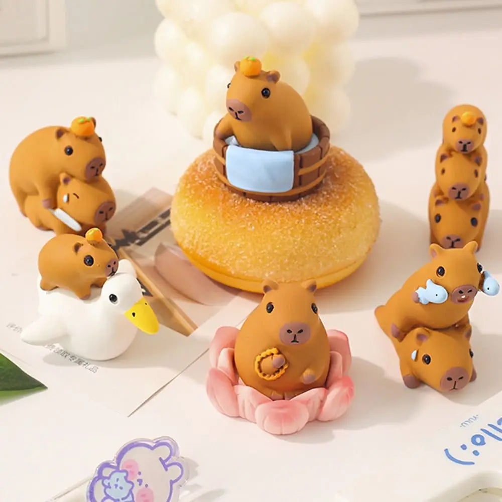 Capybara Resin Model Ornament for Table or Car Decoration