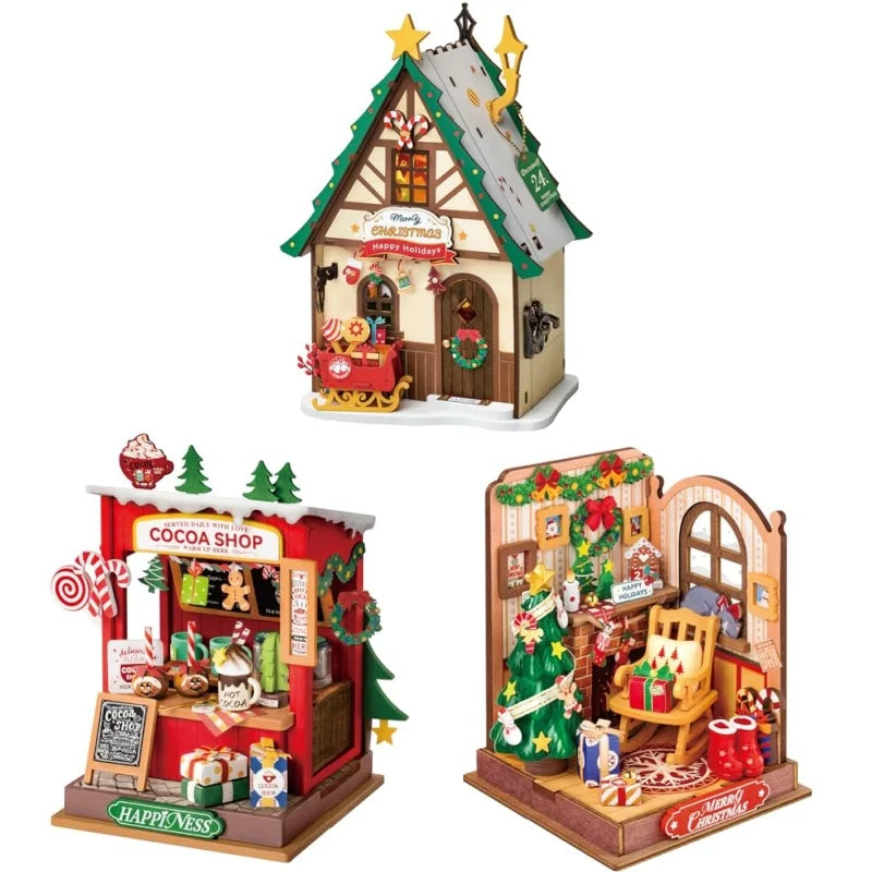 Robotime Christmas Miniature House DIY Kit