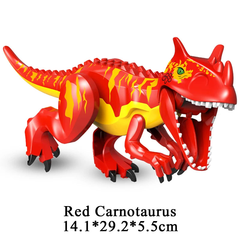 Jurassic Dinosaur Building Blocks – T-Rex, Raptor, Triceratops Models