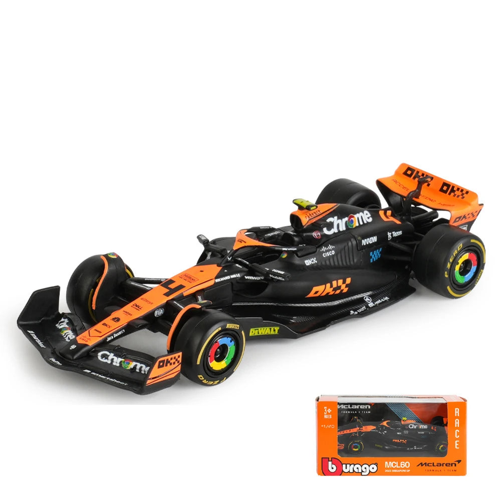 Bburago 1:43 F1 Diecast Model – McLaren MCL38 & AMG W15 (2024 GP Edition)
