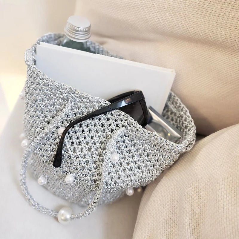 200g Metallic Glitter Yarn – Gold & Silver Thread for DIY Crochet & Knitting