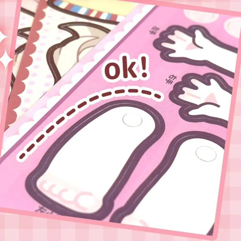 DIY 3D Paper Doll Puppet Montessori Toy