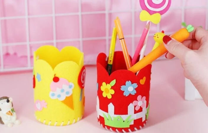 4PCS DIY Pencil Holder Craft Kit for Kids