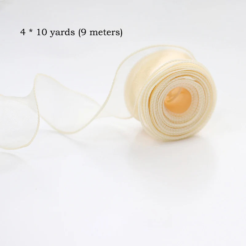 10 Yards Chiffon Silk Ribbon Roll – DIY & Decoration