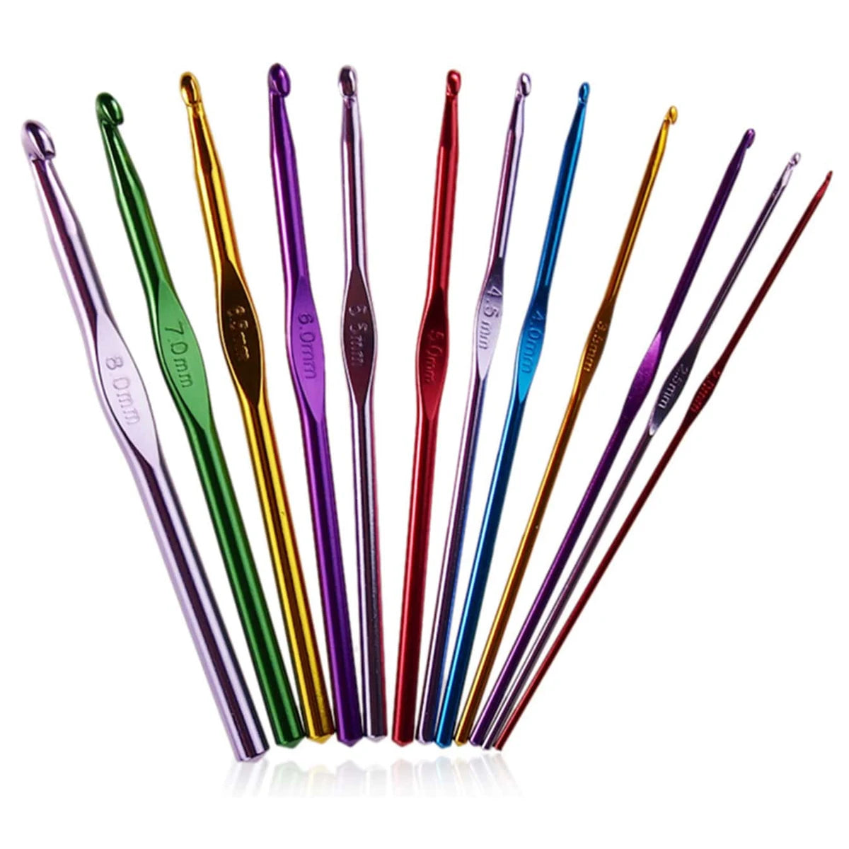 12pcs Crochet Hook Set – Multiple Sizes with Storage Case