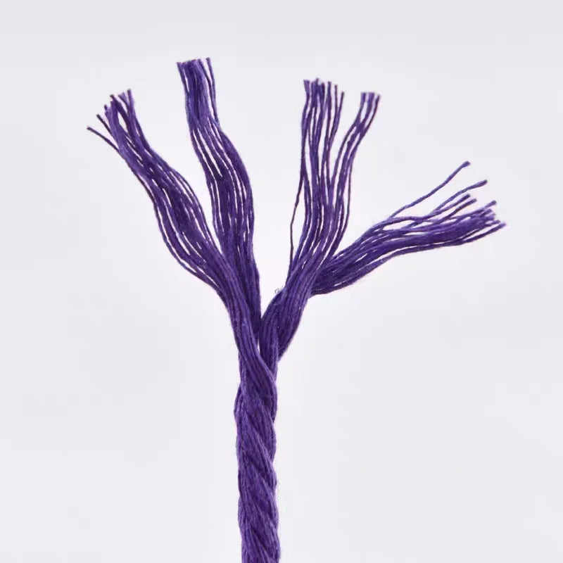 10m 4mm Braided Cotton Macrame Rope – Natural DIY Craft Cord