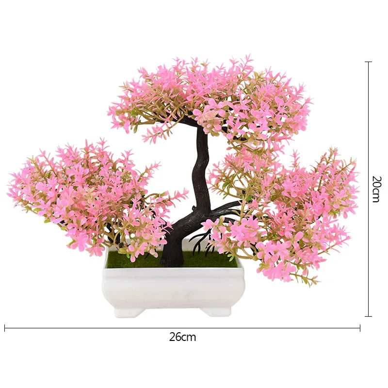 Artificial Bonsai Tree in Pot for Home Decor