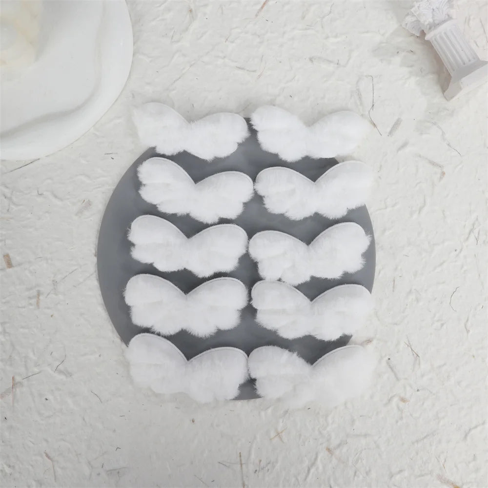 10pcs Plaid Lace Strips for DIY Sewing and Decor