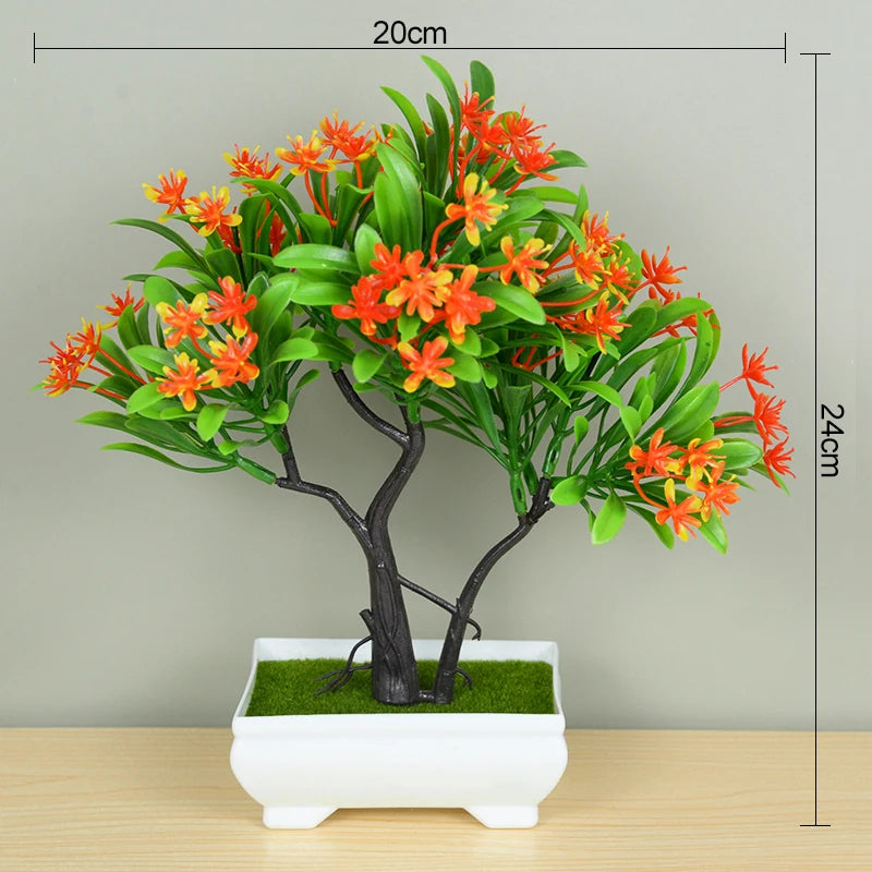 Artificial Bonsai Tree in Pot for Home Decor