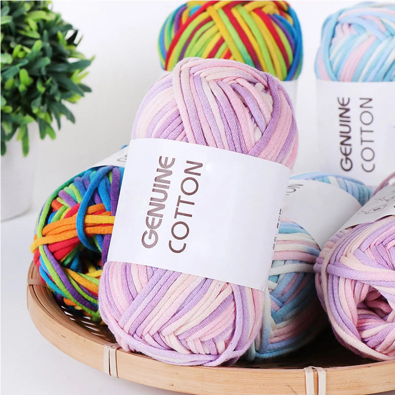 50g Cotton Blend Crochet Yarn – Beginner-Friendly Handcraft Thread