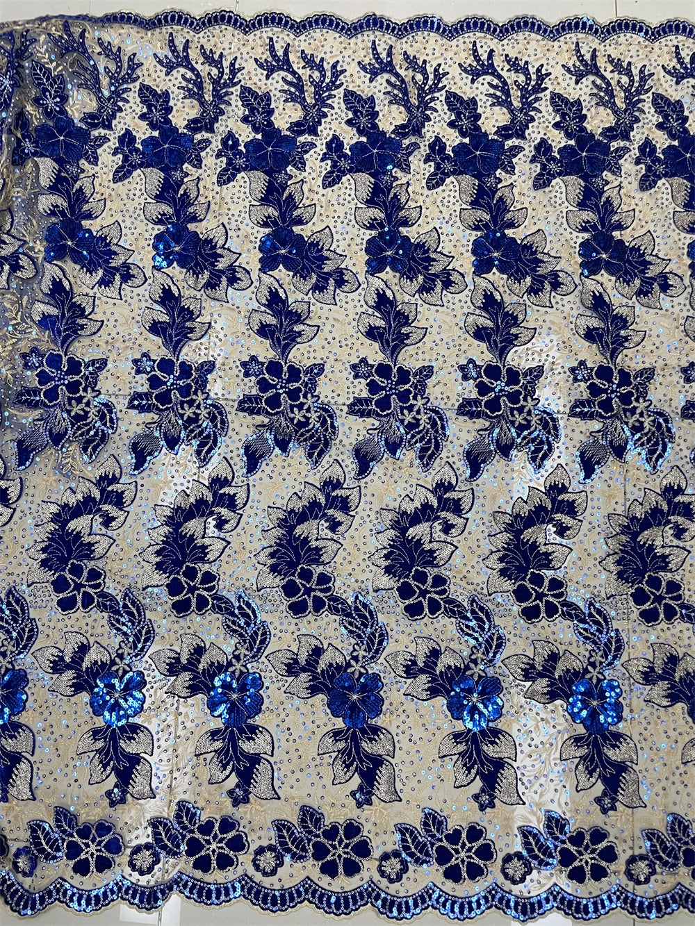 African Sequin Velvet Lace Fabric for Dressmaking RC129