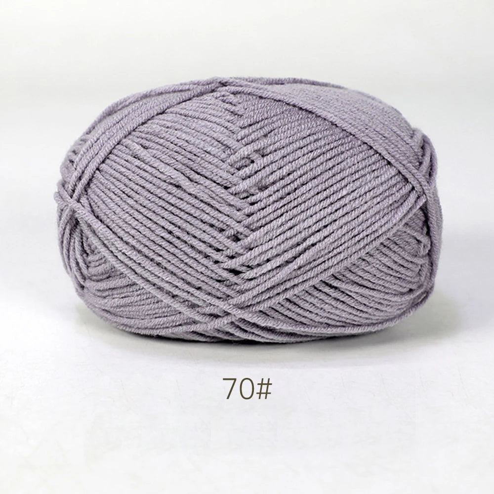 50g Soft Milk Cotton Yarn – Hand Knitting & Crochet Thread