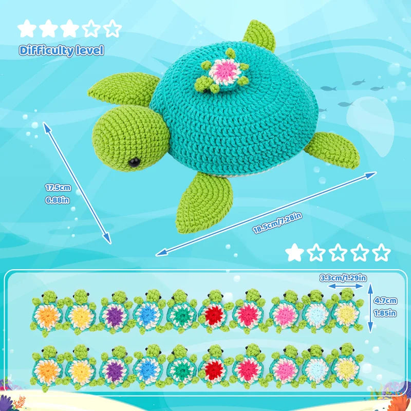 MIUSIE Beginner Crochet Kit with Memory Game