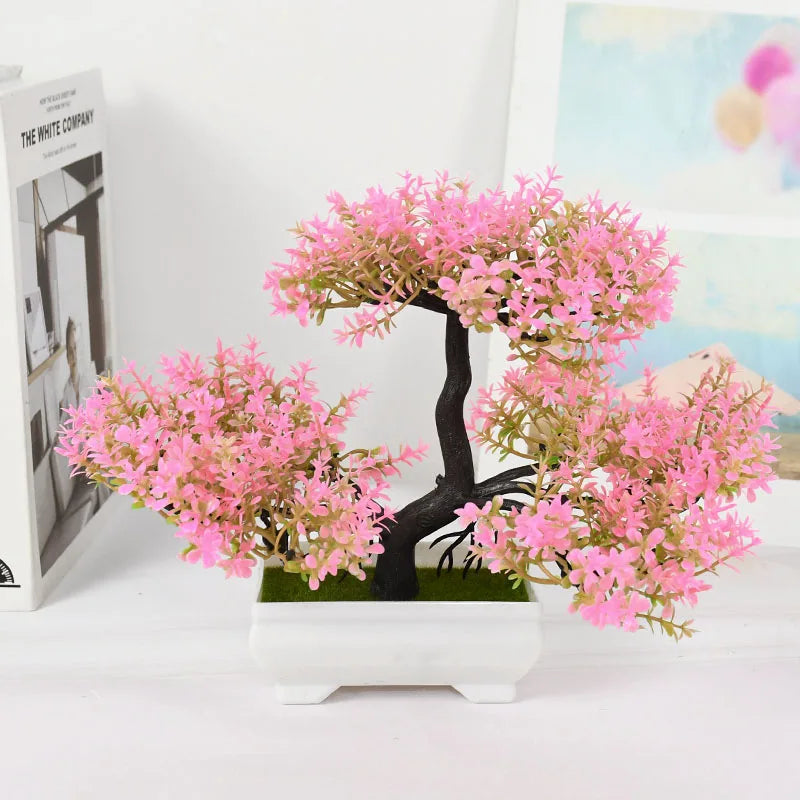 Artificial Bonsai Tree in Pot for Home Decor