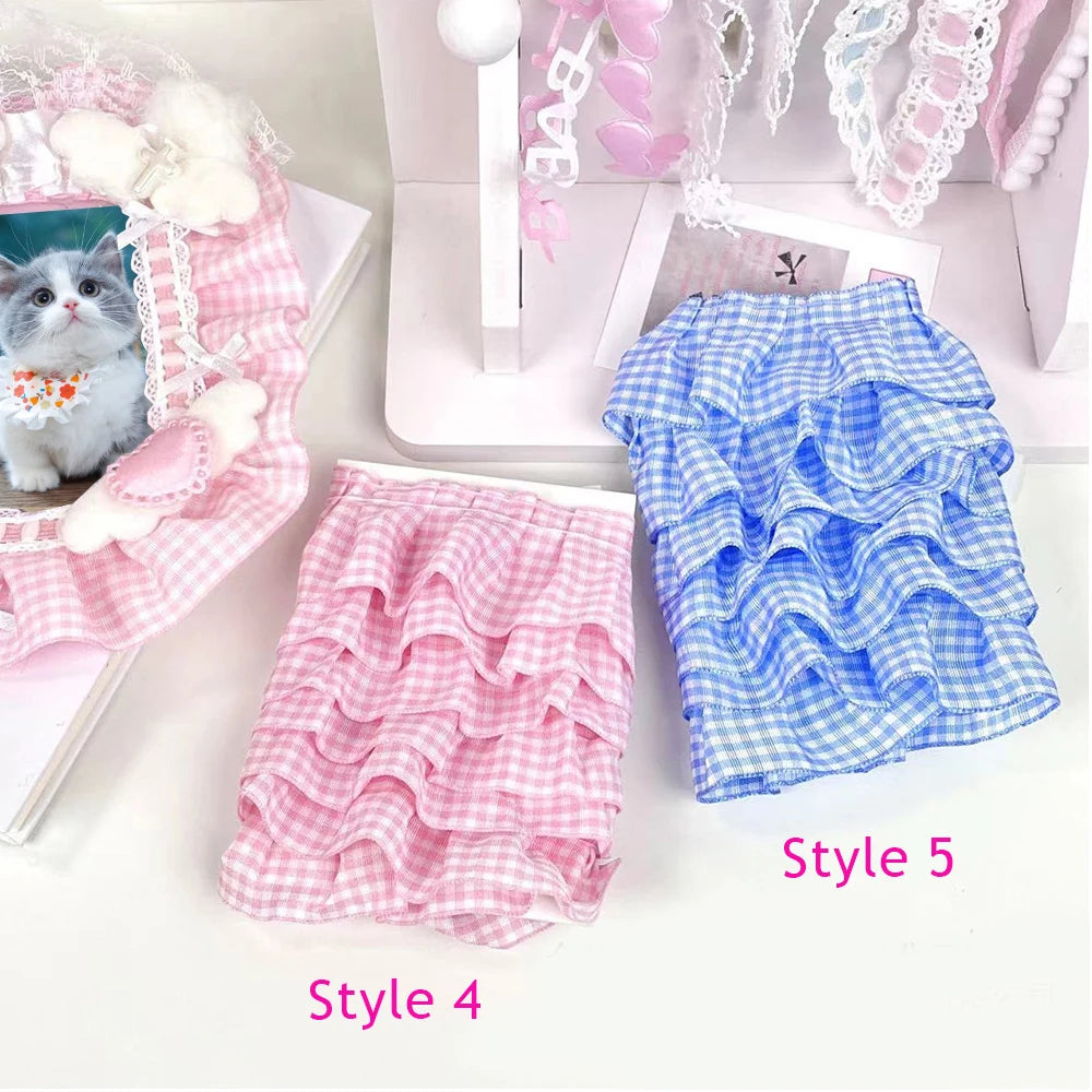 10pcs Plaid Lace Strips for DIY Sewing and Decor