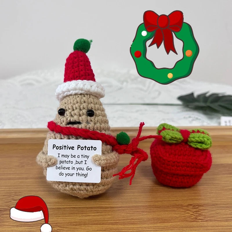 Positive Crochet Doll Kit – Handmade Gift with Affirmation Card