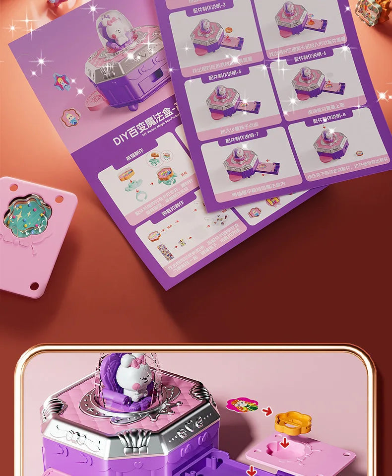 DIY Jewelry Maker Machine Bracelet Crafting Set with Cartoon Rabbit