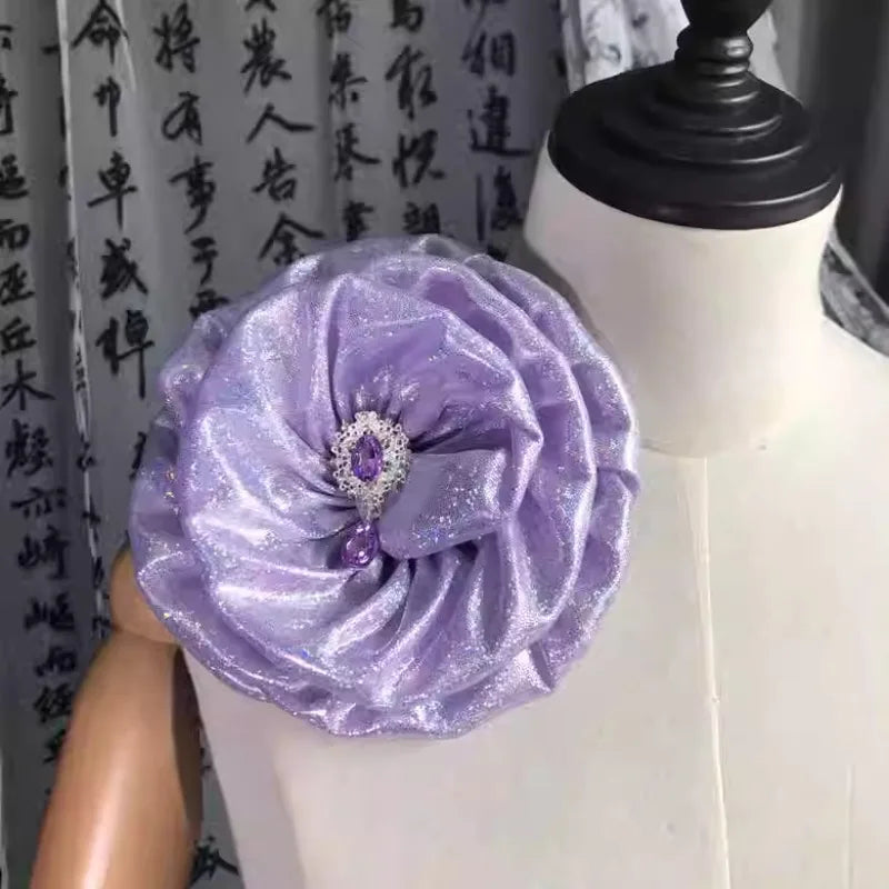 15cm 3D Holographic Floral Trim Corsage Accessory