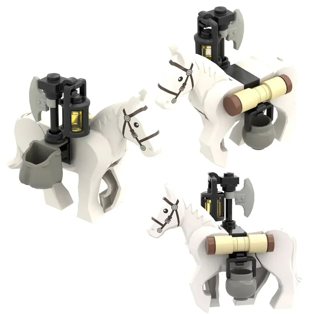 MOC Medieval Carriage & Military Weapons Set