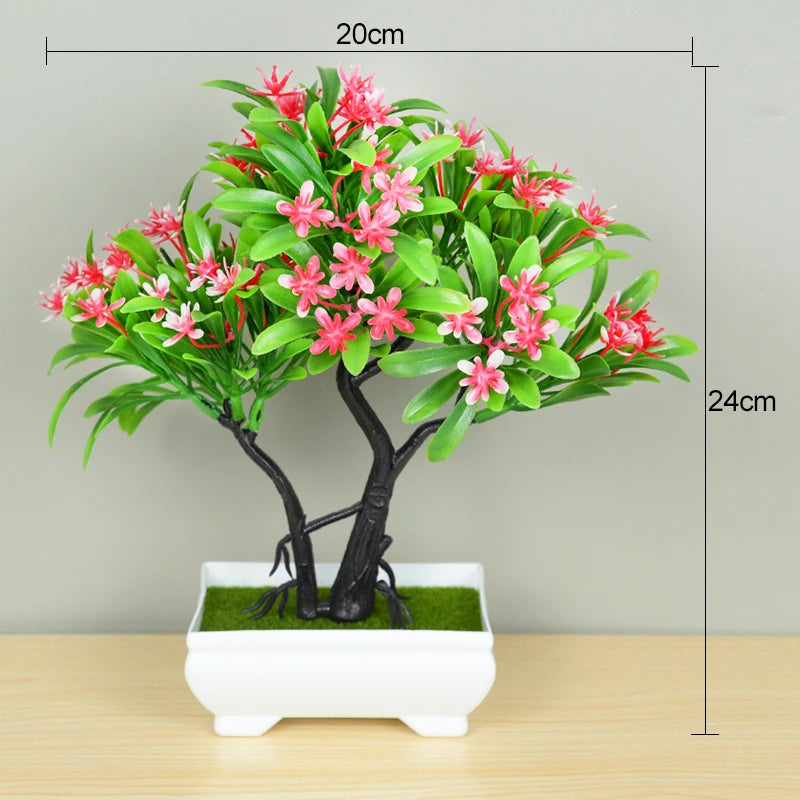 Artificial Bonsai Tree in Pot for Home Decor