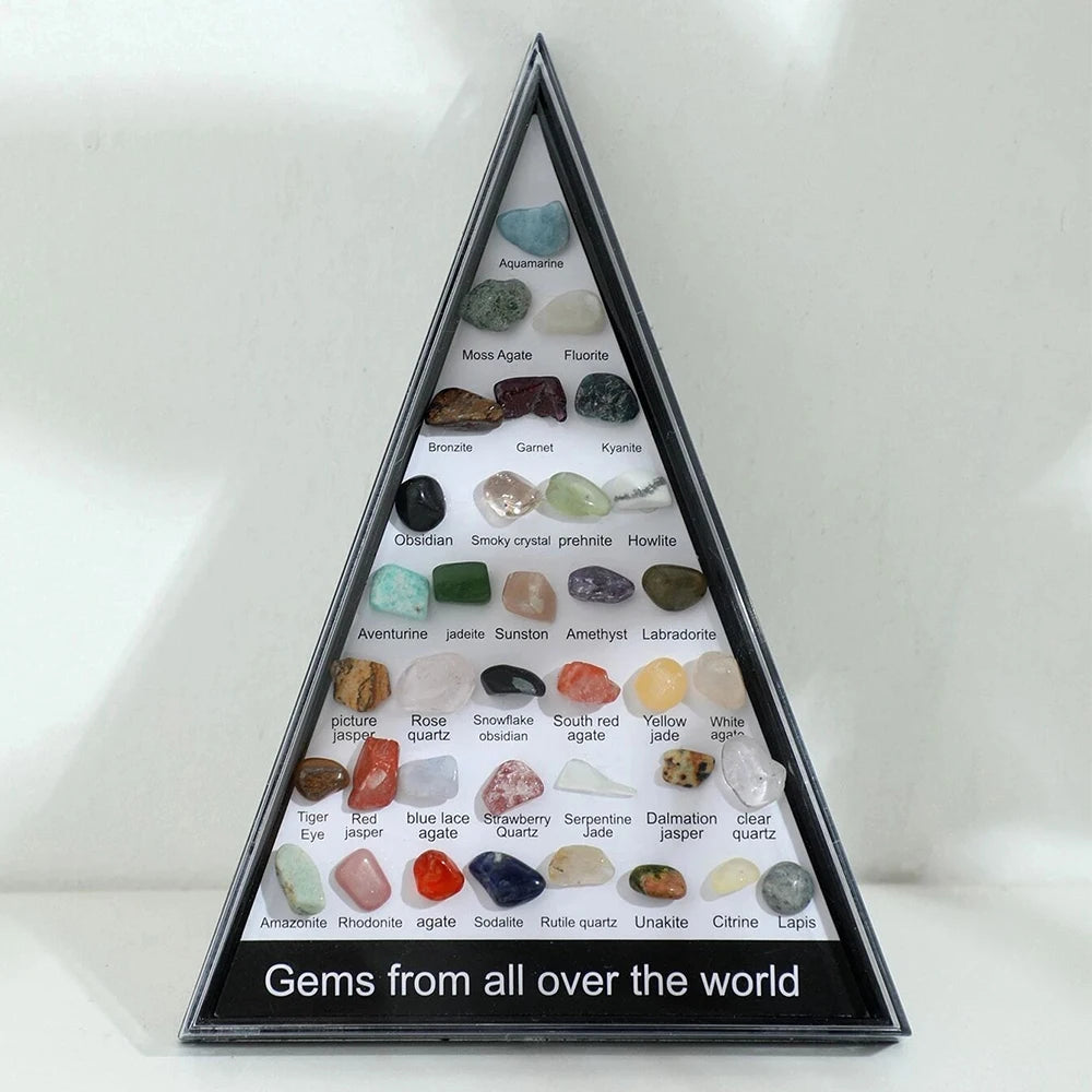 36pcs Chakra Gemstone Crystal Healing Set