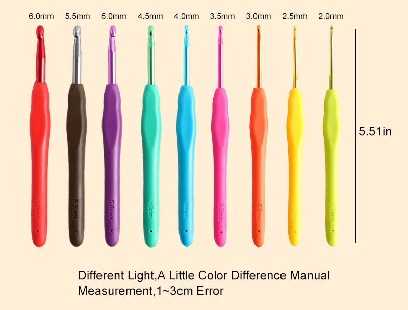 Gradient Cotton Yarn & 59pcs Crochet Hook Kit – DIY Beginner Knitting Set