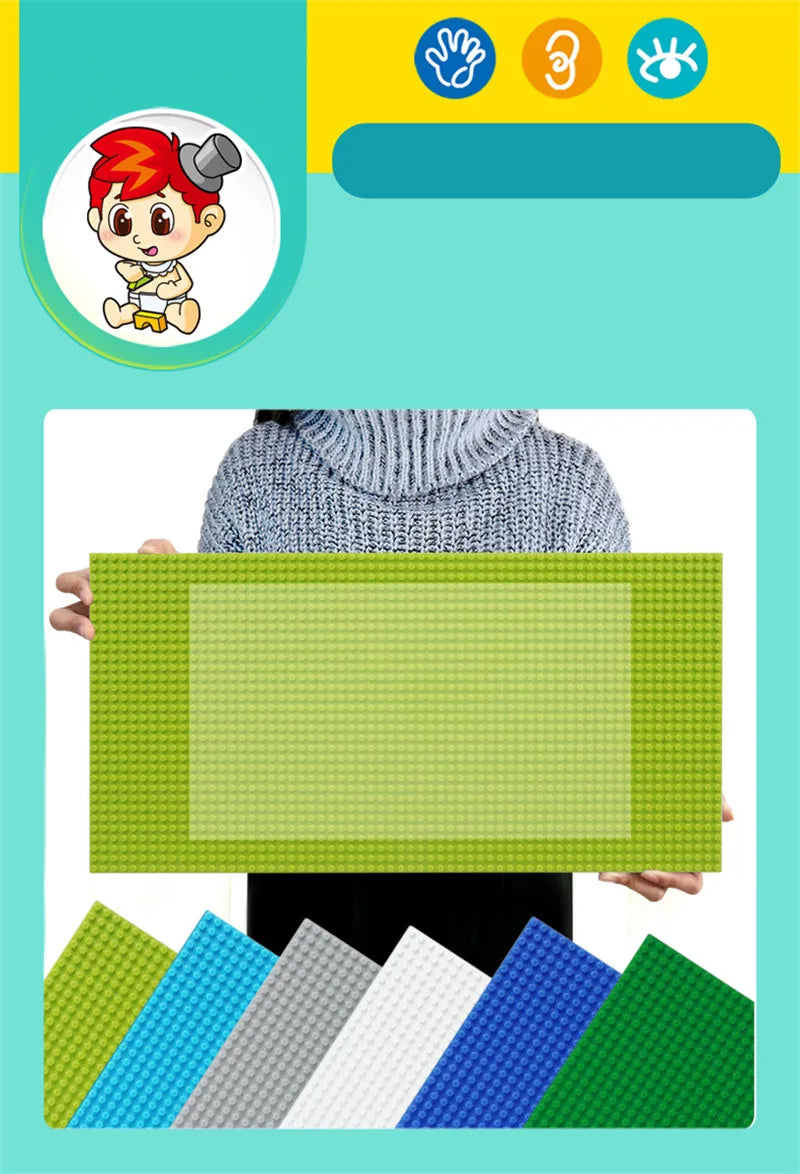 2PCS 32x64 Large Base Plates Compatible with Building Blocks