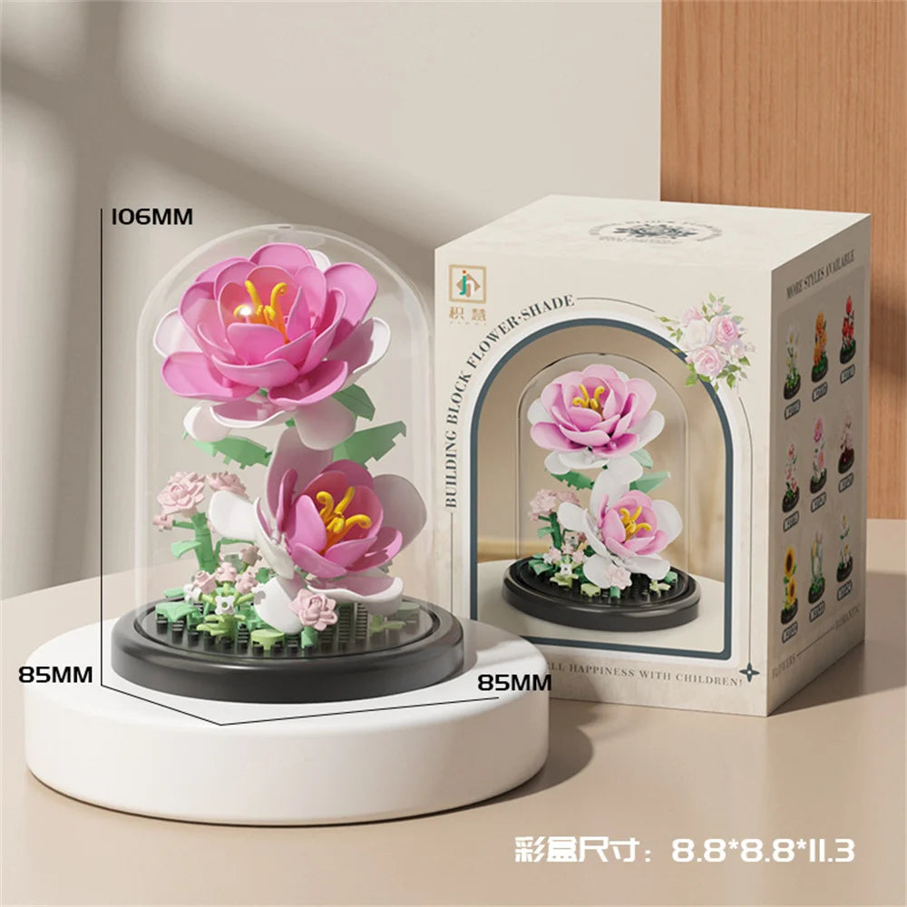 Eternal Flower Bonsai Micro Building Blocks Model