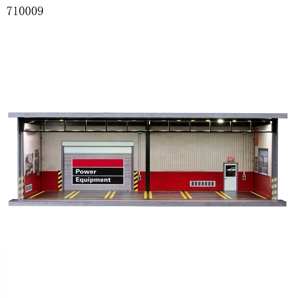 GFans 1:64 Scale Car Garage Diorama Model with LED Lights
