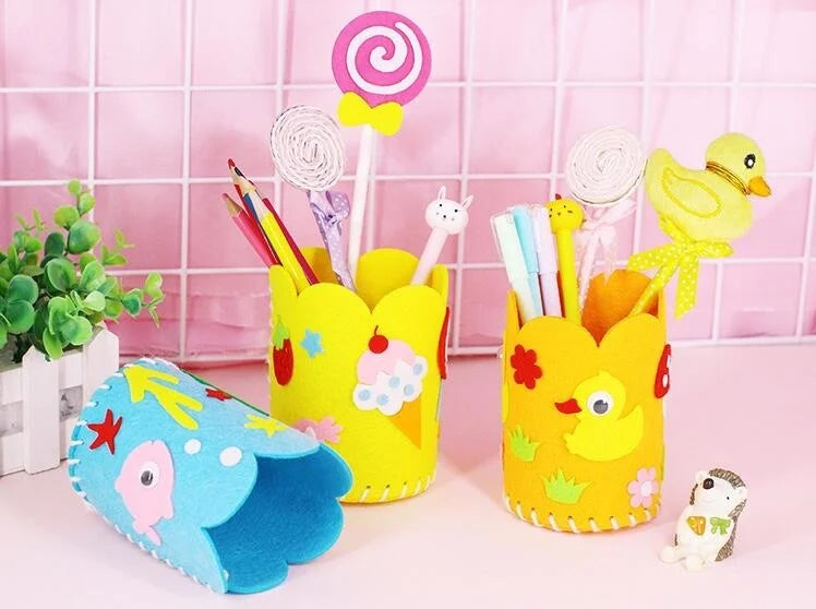 4PCS DIY Pencil Holder Craft Kit for Kids