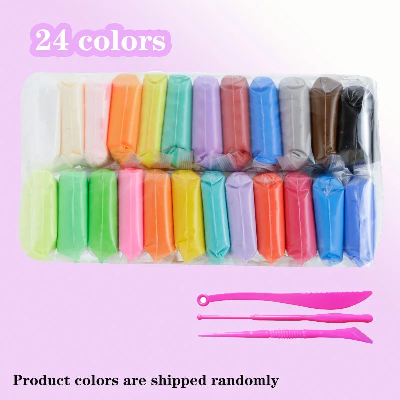 36 Color Air-Dry Clay Set with Tools