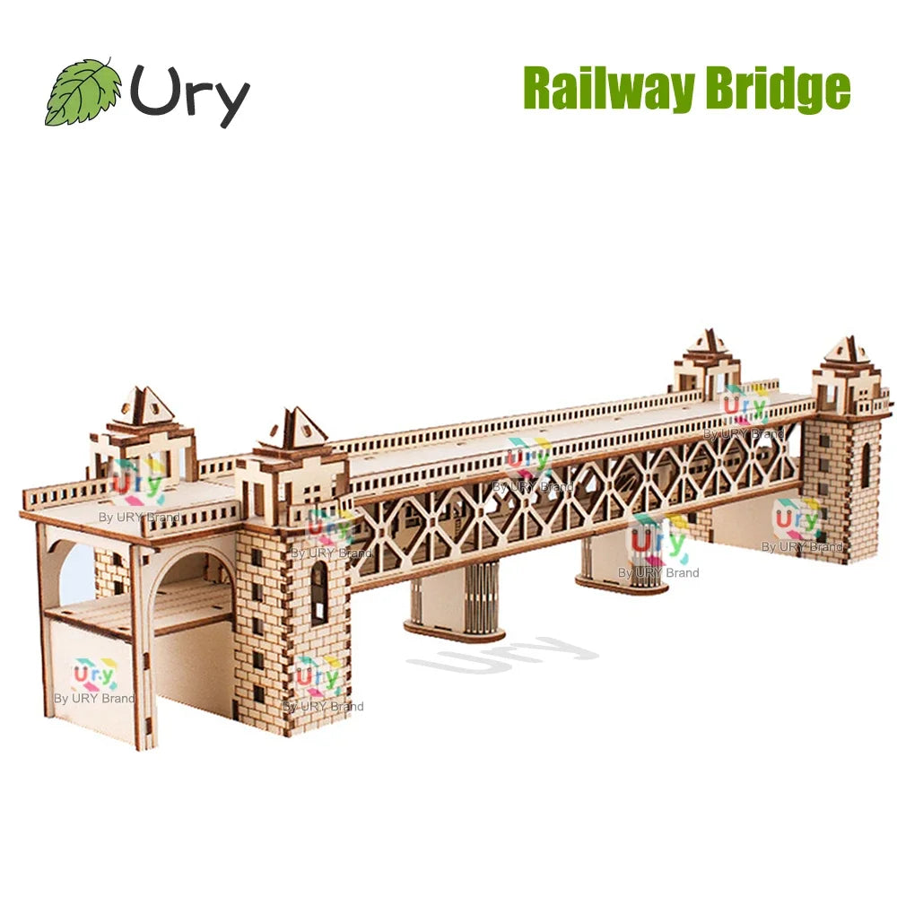 Ury 3D Wooden Retro Steam Train Puzzle