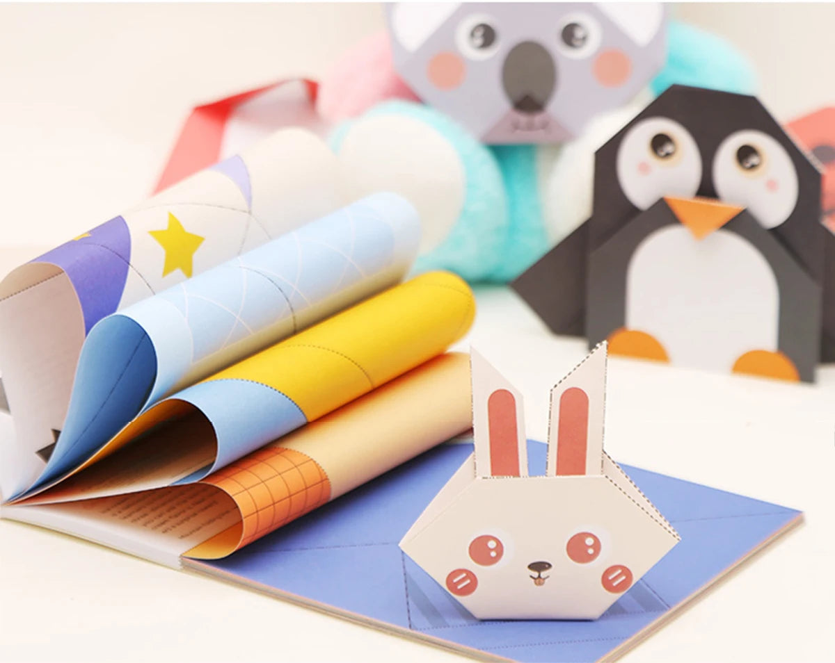 Origami Kit with Paper and Guide Book for Kids