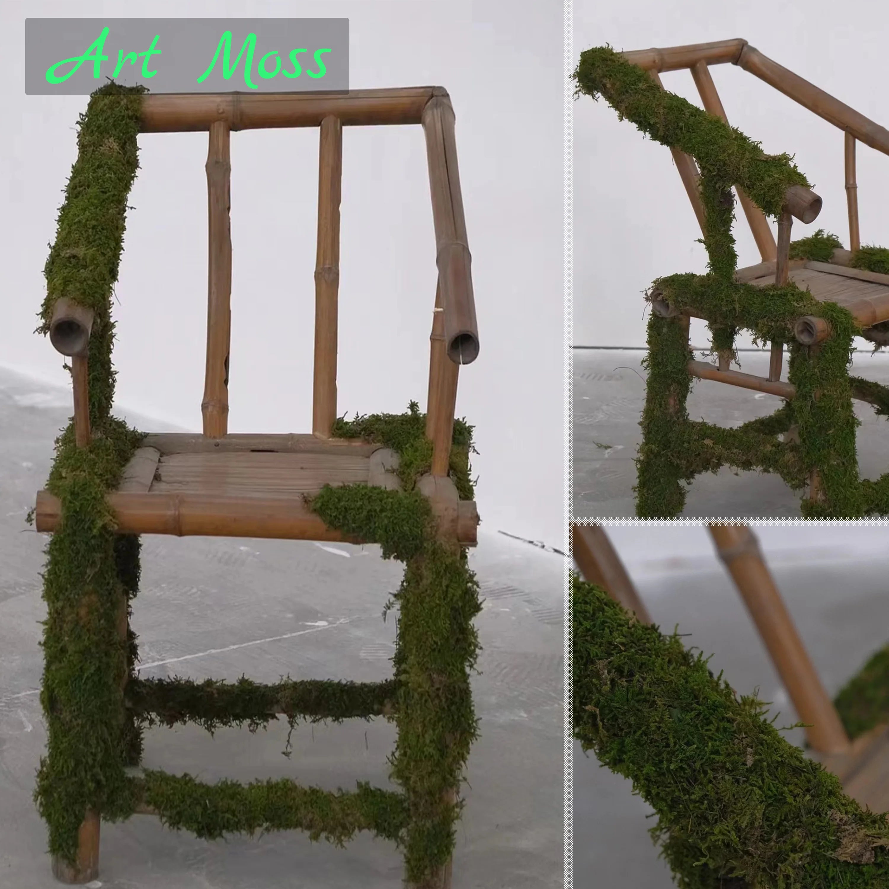 Artificial Green Moss for Plant Decor and Craft