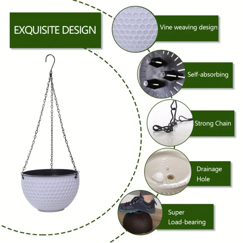 Handmade Macrame Air Planter Hanging Basket Wall Decor