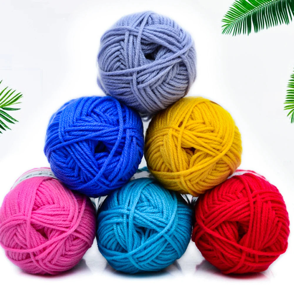 25g Soft Cotton Yarn for Knitting & Crochet