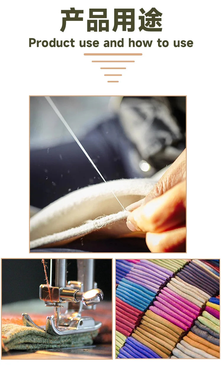 10-Color Polyester Sewing Thread Set – 400 Yards Each