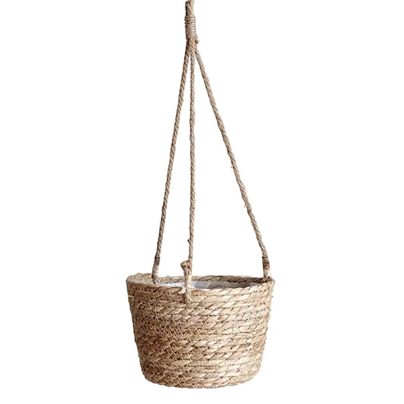 Jute Rope Macrame Hanging Planter Basket