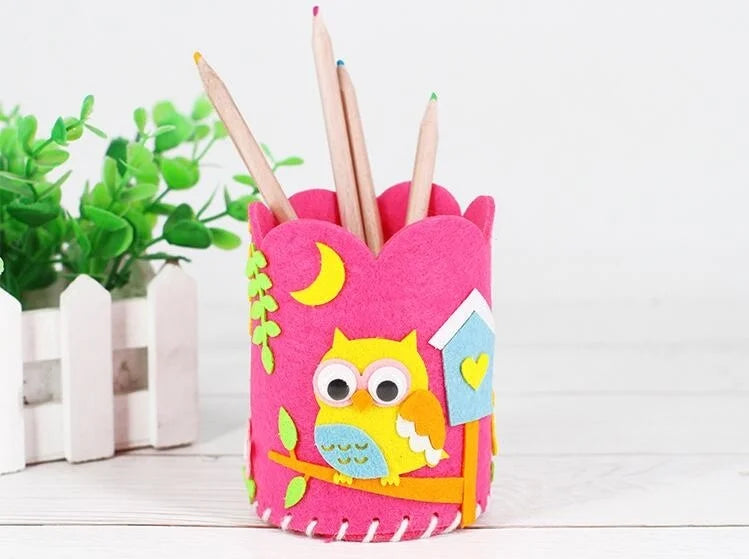 4PCS DIY Pencil Holder Craft Kit for Kids