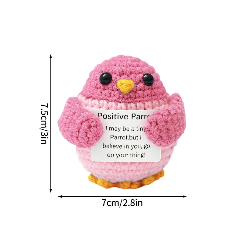 Positive Crochet Doll Kit – Handmade Gift with Affirmation Card