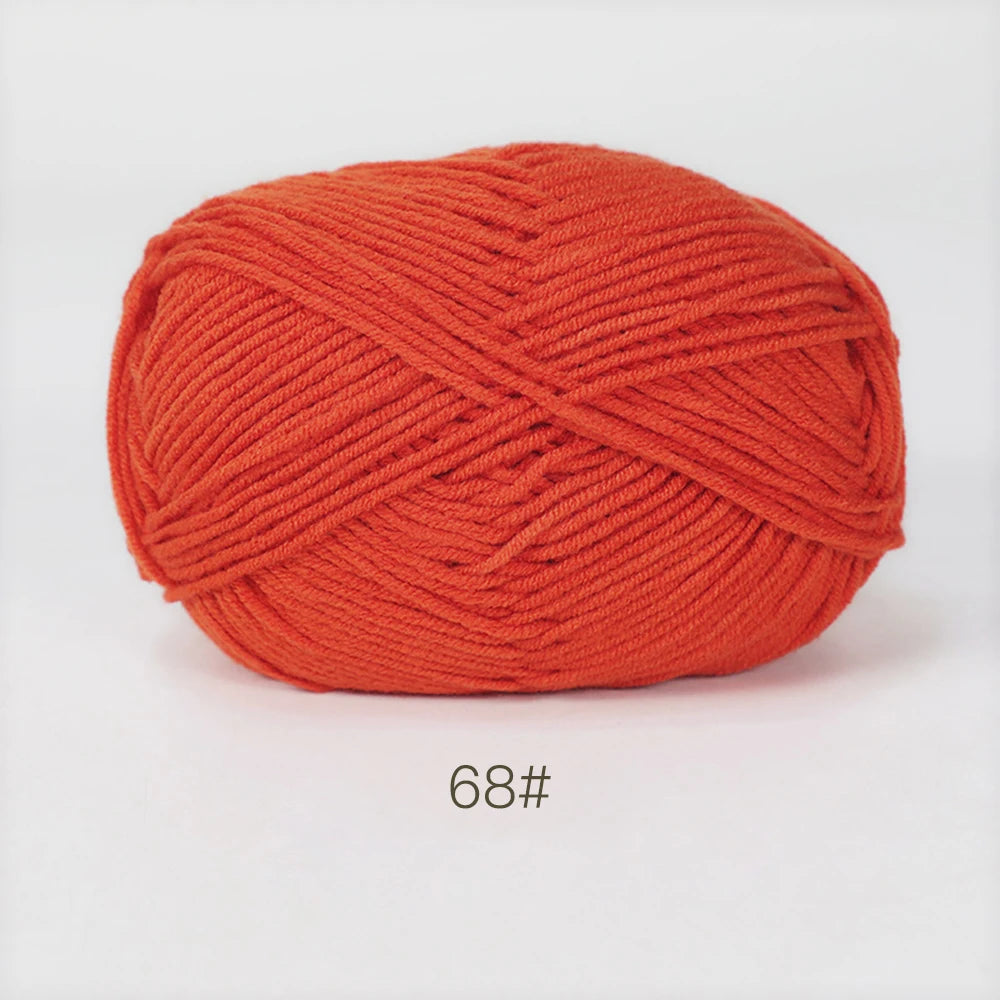 50g Soft Milk Cotton Yarn – Hand Knitting & Crochet Thread
