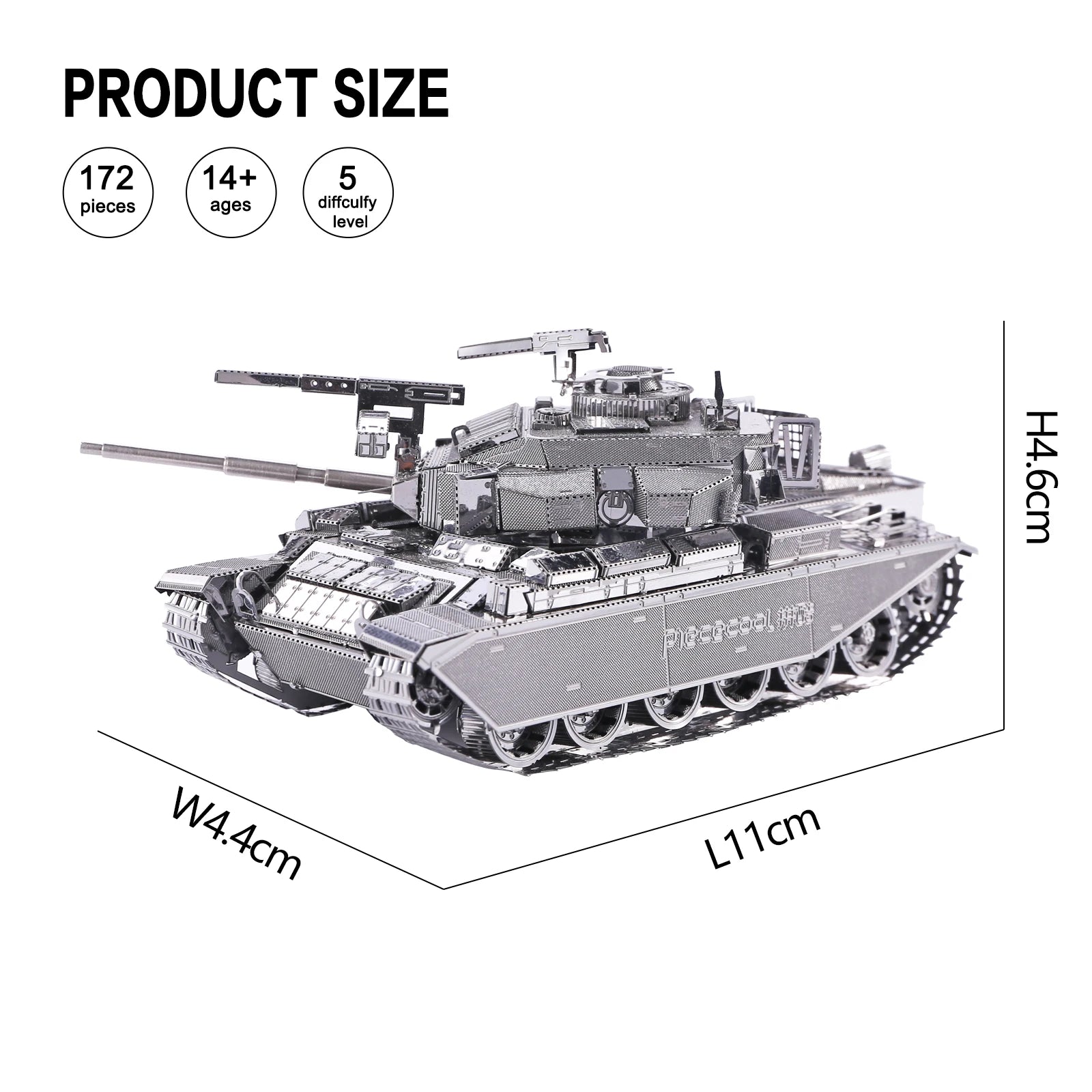 Piececool 3D Metal Tank Model Kit